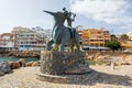 Sculpture of Europe in Agios Nikolaos, Crete Royalty Free Stock Photo