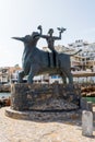 Sculpture of Europe in Agios Nikolaos, Crete Royalty Free Stock Photo