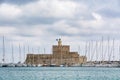 Agios Nikolaos Fortress, Rhodes old town, Greece Royalty Free Stock Photo