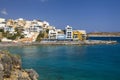 Agios Nikolaos is a popular tourist town in Crete. Beach, hotels and tourist attractions in the city. Beautiful Greek coast