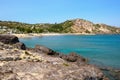 Agios Stefanos beach, Kos. Greece Royalty Free Stock Photo