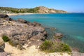 Agios Stefanos beach, Kos. Greece Royalty Free Stock Photo