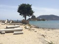 Agios stefanos beach, Kos Royalty Free Stock Photo