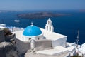 Agiou Mina Church Thira Santorini Royalty Free Stock Photo