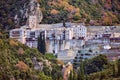 Agiou Pavlou Orthodox monastery at Mt Athos Royalty Free Stock Photo