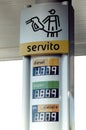 Agip gas station prices