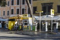 Agip gas station on a street in Rome