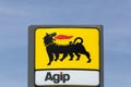 AGIP logo on a gas station