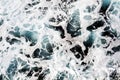 Blue black waves water, rocks, natural background Royalty Free Stock Photo