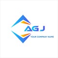 AGJ abstract technology logo design on white background. AGJ creative initials Royalty Free Stock Photo