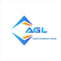 AGL abstract technology logo design on white background. AGL creative initials