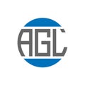 AGL letter logo design on white background. AGL creative initials circle logo concept. AGL letter design