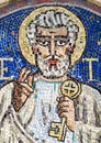 Agliate Brianza, mosaic of St. Peter Royalty Free Stock Photo