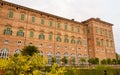 AGLIE,TURIN/ITALY-CIRCA AUGUST 2016:The facade of Castle of AgliÃÂ¨ on august 2016, in AgliÃÂ¨