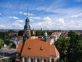 Agnes Church Altenburg Germany aerial view Royalty Free Stock Photo