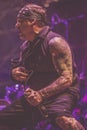 Agnostic Front, Roger Miret live in concert 2017 Royalty Free Stock Photo