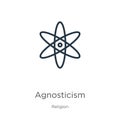 Agnosticism icon vector. Trendy flat agnosticism icon from religion collection isolated on white background. Vector illustration