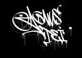 AGNUS DEI graffiti tag style design Royalty Free Stock Photo