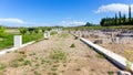 The Agora of ancient Pella, Macedonia, Greece Royalty Free Stock Photo