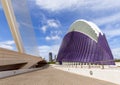 The Agora and The Assut de l`Or Bridge in the City of Arts and Sciences by Santiago Calatrava