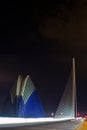 Agora and bridge CITY OF ARTS & SCIENCES VALENCIA Royalty Free Stock Photo