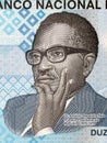 Agostinho Neto a portrait from Angolan money Royalty Free Stock Photo