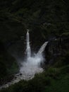 Agoyan twin waterfall Pastaza river on the waterfall route near Banos Tungurahua Ecuador Royalty Free Stock Photo