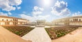 Agra Fort, Anguri Bagh garden panorama, India Royalty Free Stock Photo