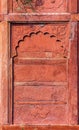 Agra Fort Detail, Exterior Wall. Royalty Free Stock Photo