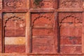 Agra Fort Detail, Exterior Wall. Royalty Free Stock Photo