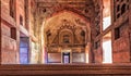 Agra Fort entrance interior, beautiful details, India