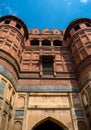 Agra Fort is a historical fort in the city of Agra in India. Royalty Free Stock Photo