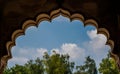 Agra Fort is a historical fort in the city of Agra in India. Royalty Free Stock Photo