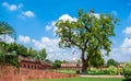 Agra Fort is a historical fort in the city of Agra in India. Royalty Free Stock Photo