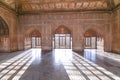 Agra Fort interior royal palace room with medieval artwork and stone carvings at Agra India Royalty Free Stock Photo