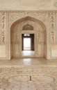 Fountain and Intricate design in Diwan-i-Khas of Agra Fort Royalty Free Stock Photo