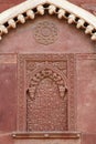 Intricate design and fine carving in Jhangir Palace of Agra Fort Royalty Free Stock Photo