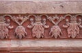 Intricate design on the outer walls of Diwan-i-am of Agra Fort Royalty Free Stock Photo