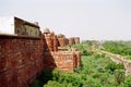 Agra Fort wall, India Royalty Free Stock Photo