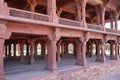 Agra India -16 March 2204, asymmetric basement of panch Mahal at Fatehpur Sikri