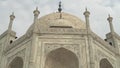 AGRA, INDIA - MARCH, 26, 2019: close shot of the taj mahal in agra Royalty Free Stock Photo