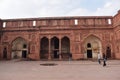 Jahangir Mahal made of red sandstone at Agra Fort, Palace for woman belonging to the royal household Royalty Free Stock Photo