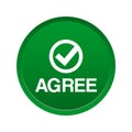 Agree / accept button Royalty Free Stock Photo