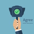 Agree concept vector Royalty Free Stock Photo