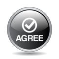 Agree / accept button Royalty Free Stock Photo