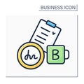 Agreement color icon