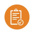 Agreement or directory submission vector icon