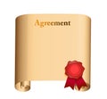 Agreement document illustration design