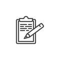 Agreement signature line icon