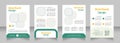 Agribusiness blank brochure design